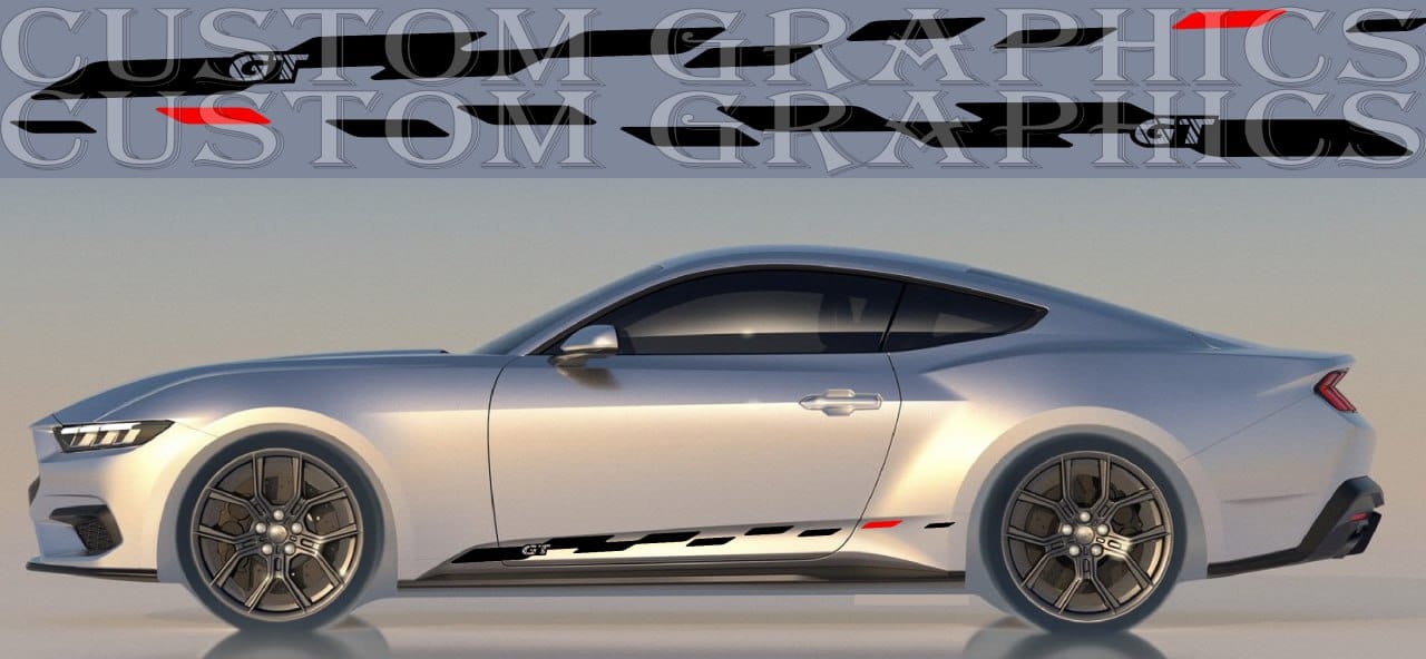 Figure Premium Vinyl Stripe Compatible With Ford Mustang | New ford decal