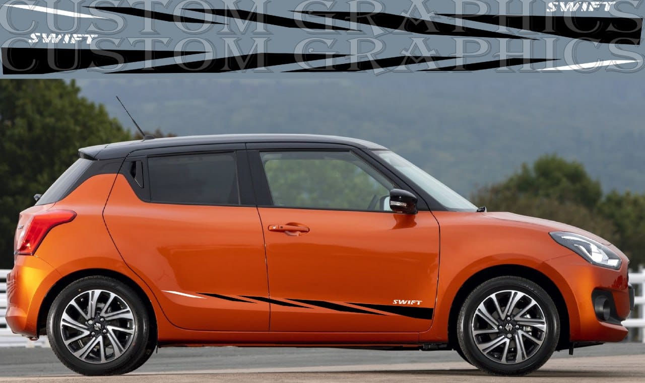 Premium Stickers Compatible with Suzuki Swift New Style Design