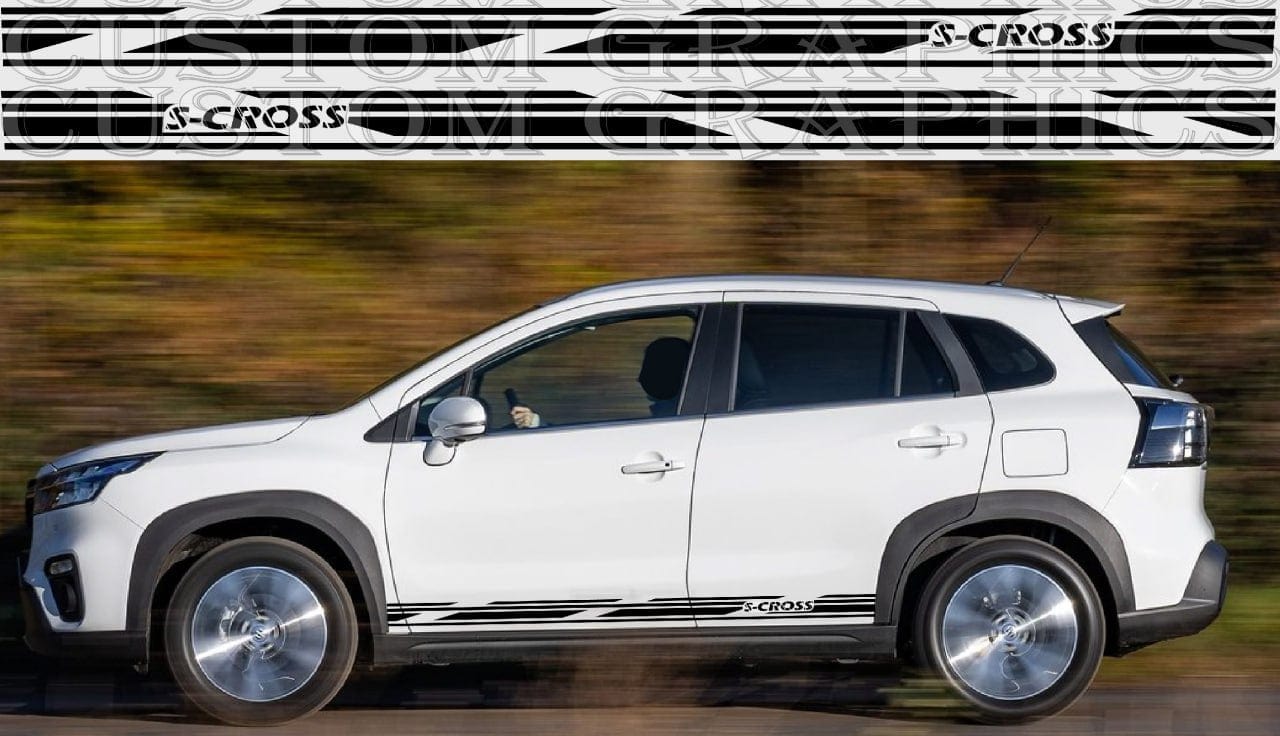 Premium Stickers Compatible With Suzuki S-Cross Best Design