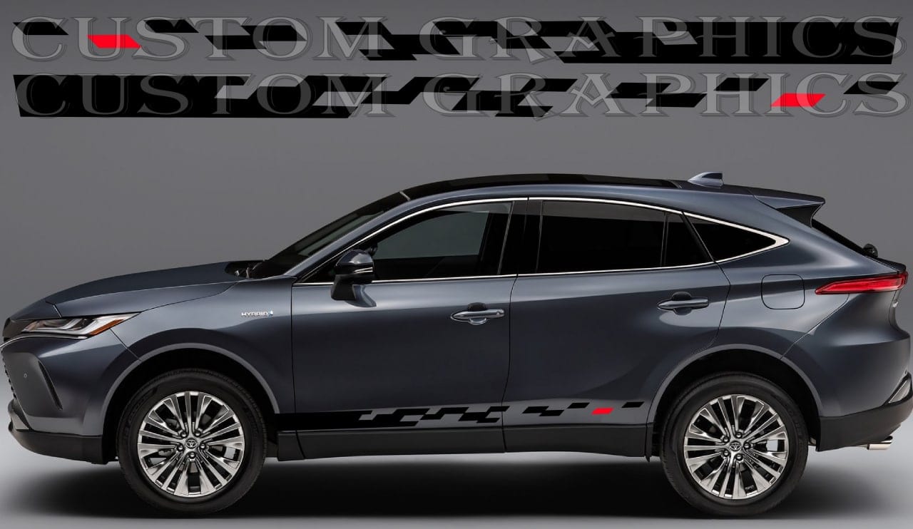 Vinyl Sticker Compatible With Toyota Venza New Figure Design