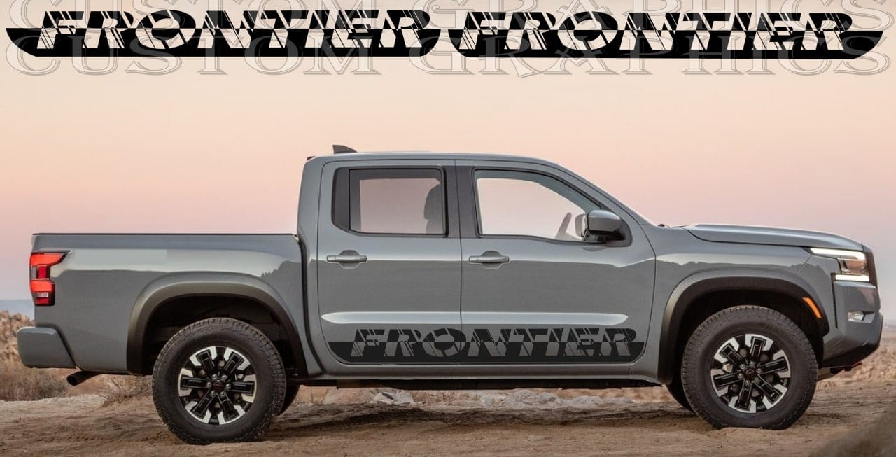 Sticker Compatible With Nissan Frontier New Name Design