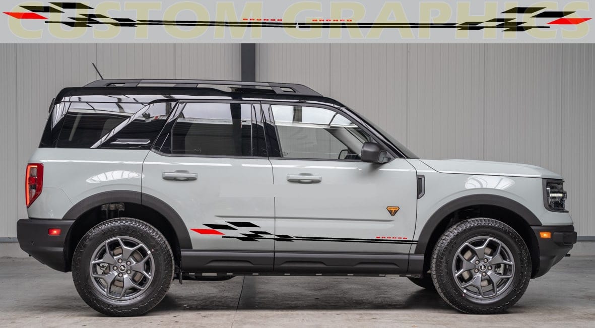 Compatible With Ford Bronco Stickers Decals Vinyl Finish Design