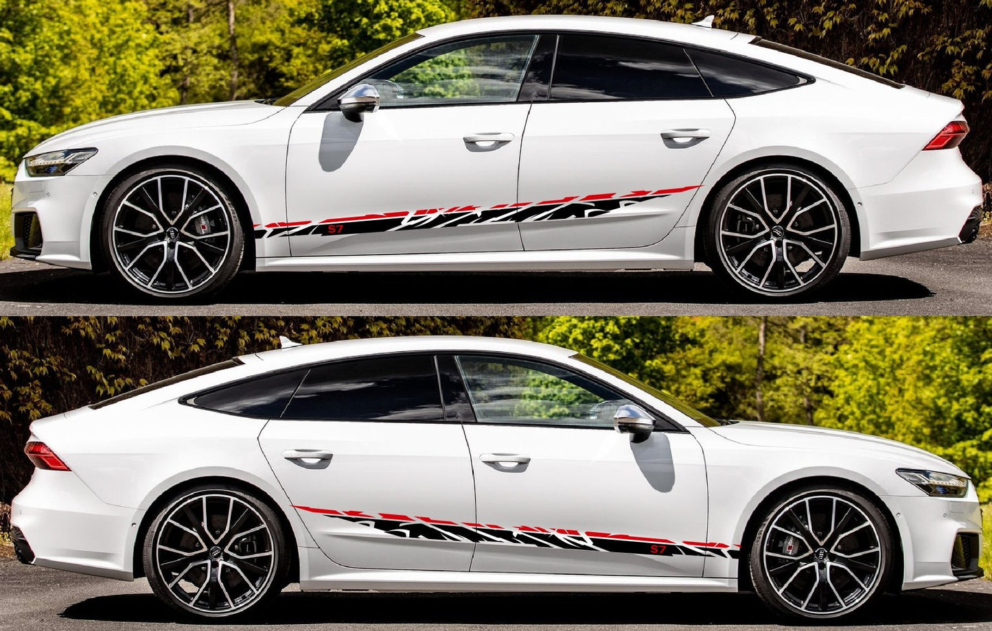 AUDI A7 Decals Stickers 2 Color