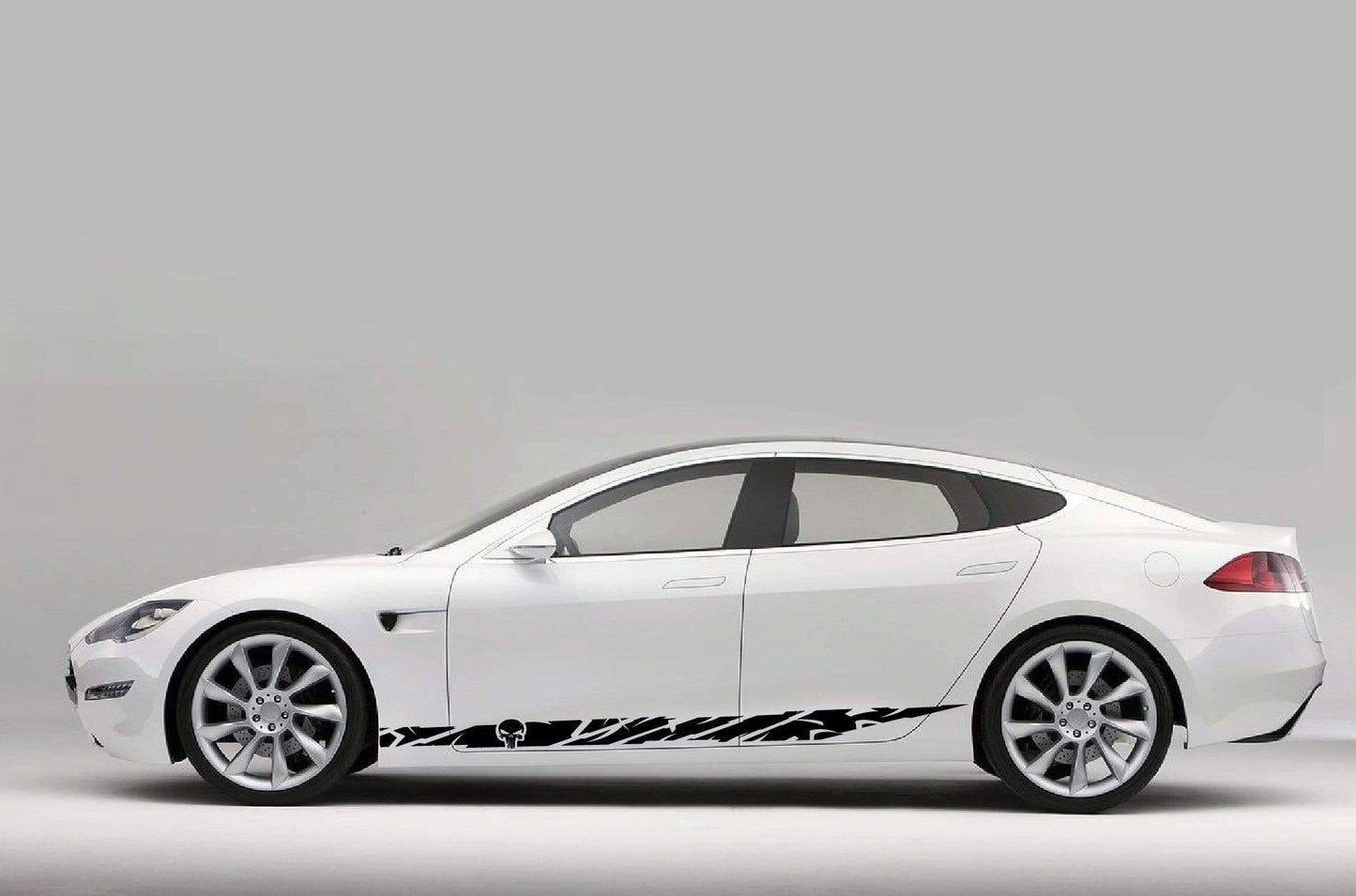 Premium Stickers Compatible with Tesla 3 | Tesla X Stickers | Tesla Y Stickers Tesla S Skull Design