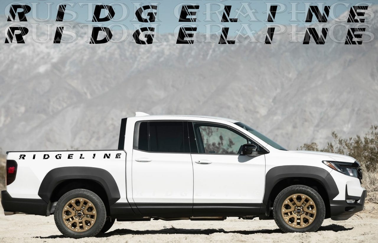 Vinyl Graphics Stickers Compatible With Honda Ridgeline Logo Line Design Bad Decal