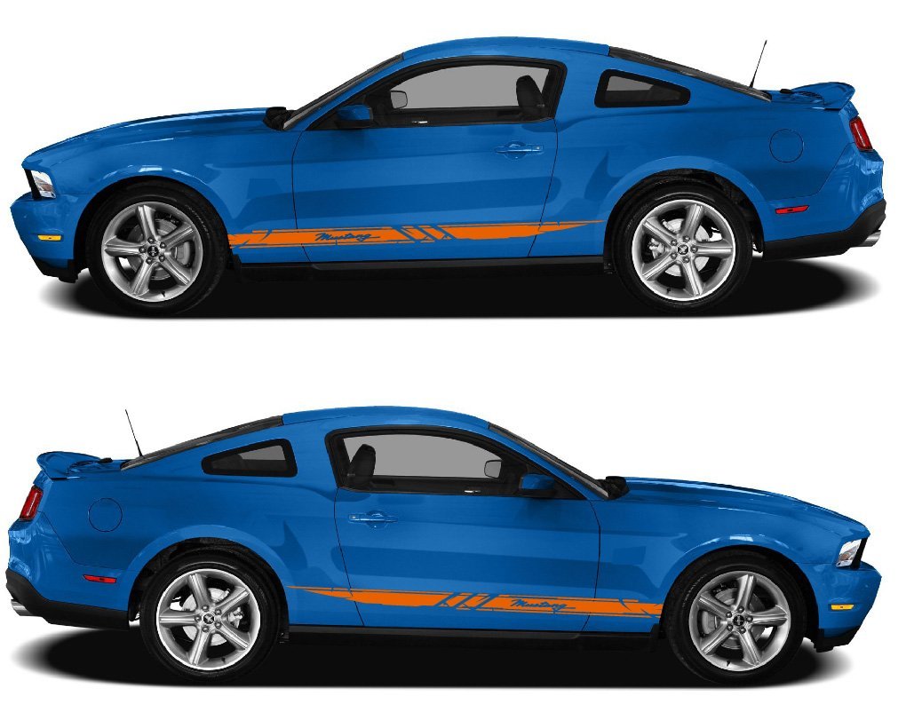 Vinyl Graphics For Ford Mustang | Ford mustang side stripes | Shelby decals | Car stickers Mustang