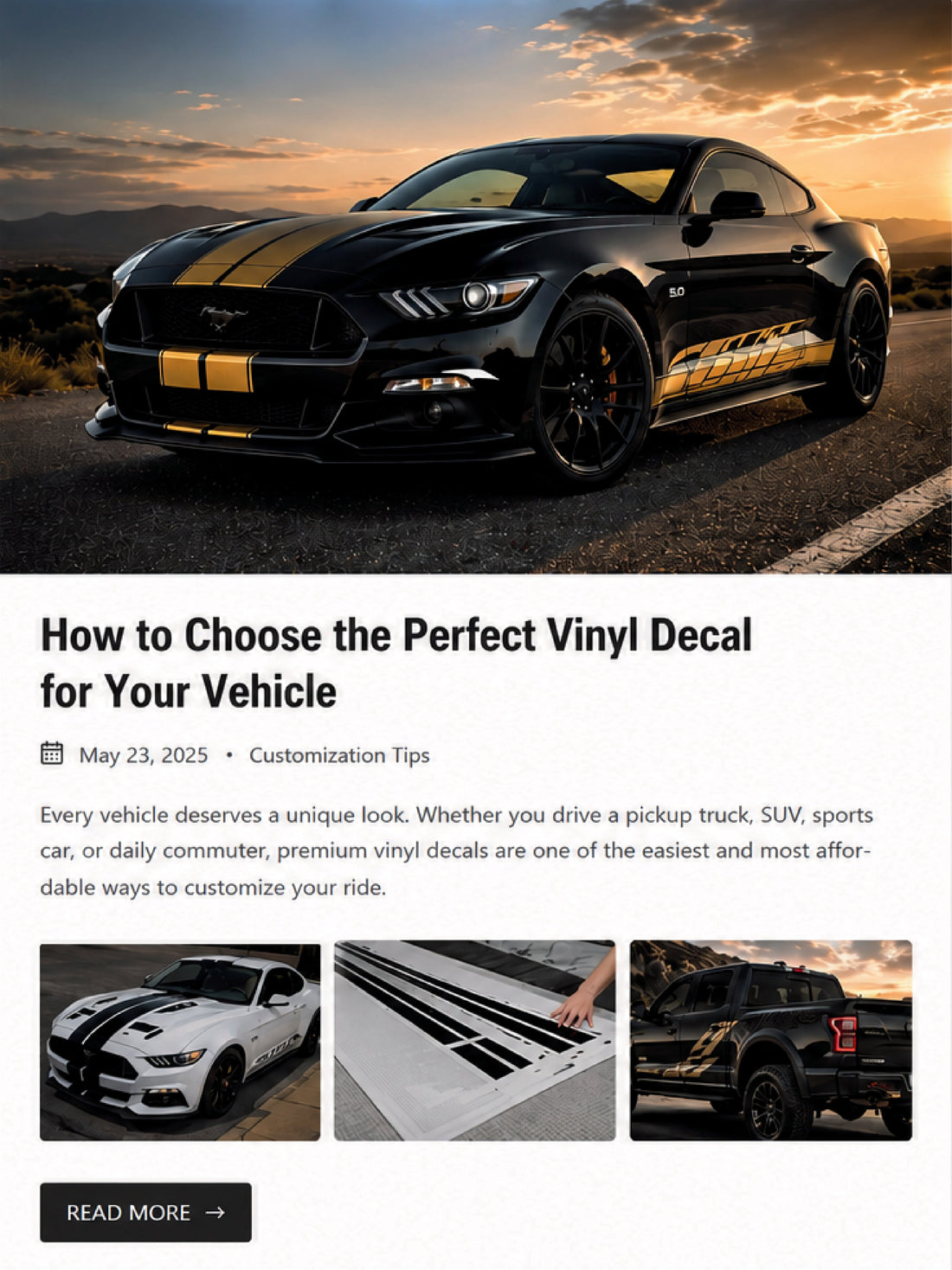 How to Choose the Perfect Vinyl Decal for Your Vehicle