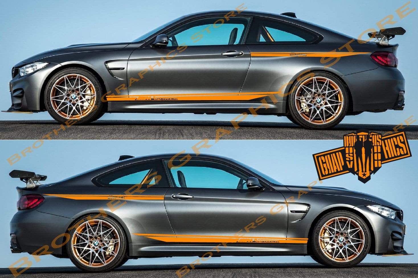 Vinyl decal Stickers for BMW M4 | Brothers Graphics