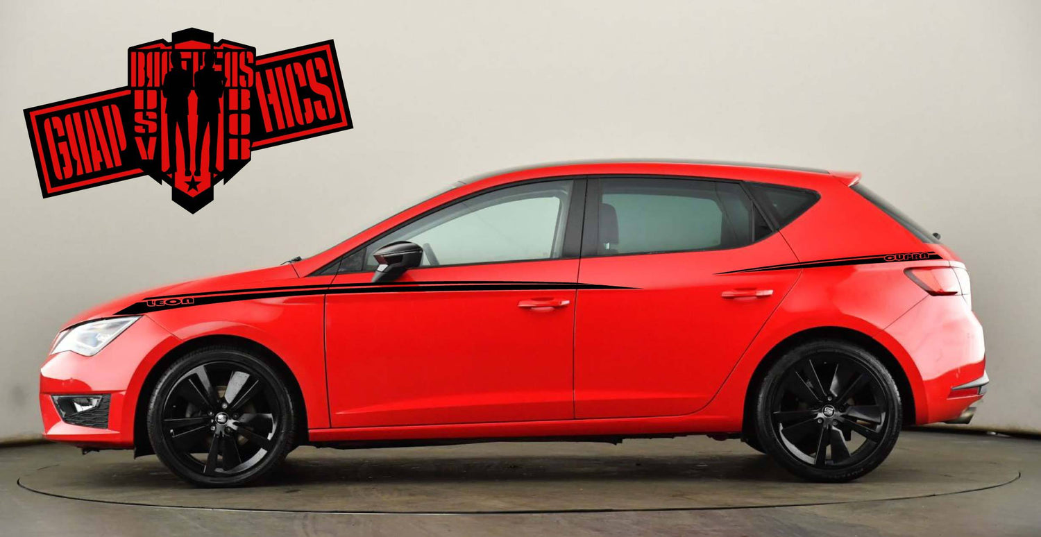 Premium vinyl stripe kits for seat stripes stickers