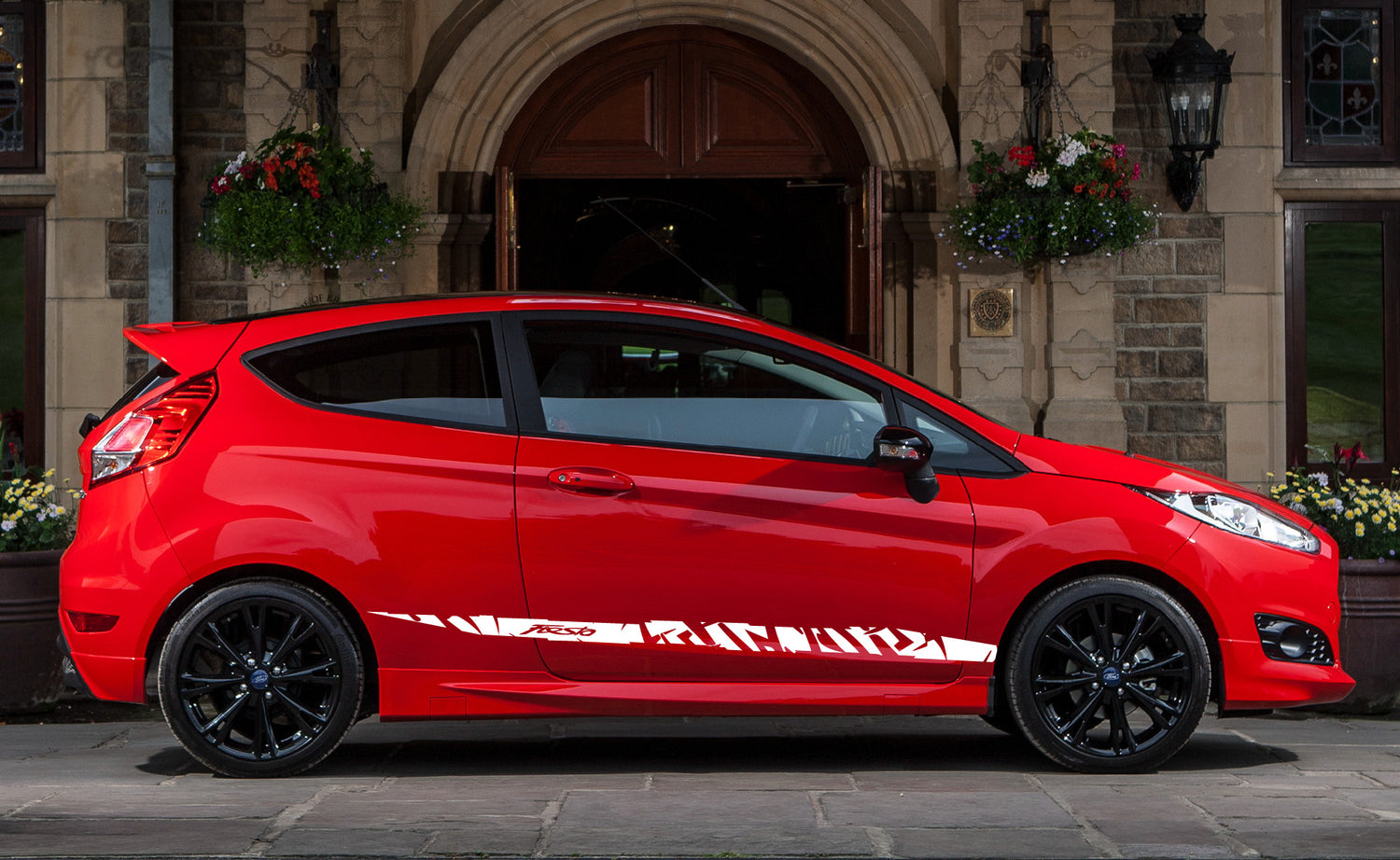 Sporty vinyl decals for Ford Fiesta. Easy DIY application, UV-resistant finish, and worldwide delivery.