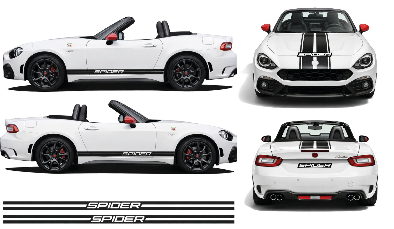 Fiat Spider 124 Decal Collection – Premium Vinyl Graphics & Stripes