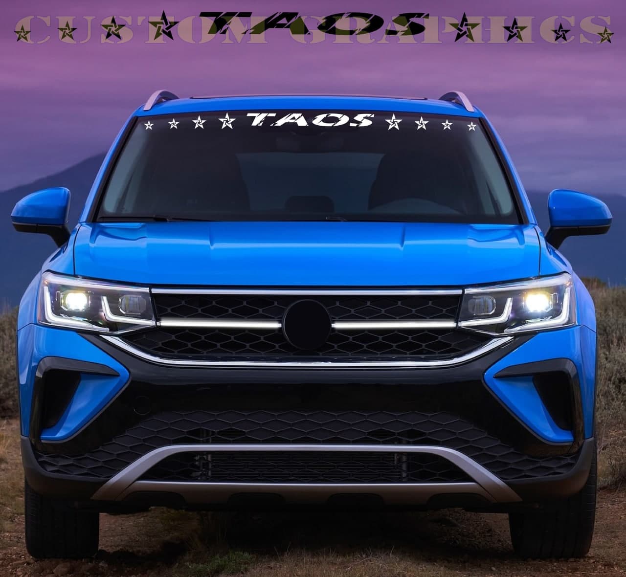 Vinyl decal Stickers Compatible With VW Taos decals Collection | Brothers Graphics