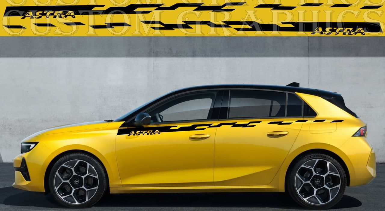 opel astra accessories vinyl decal sticker