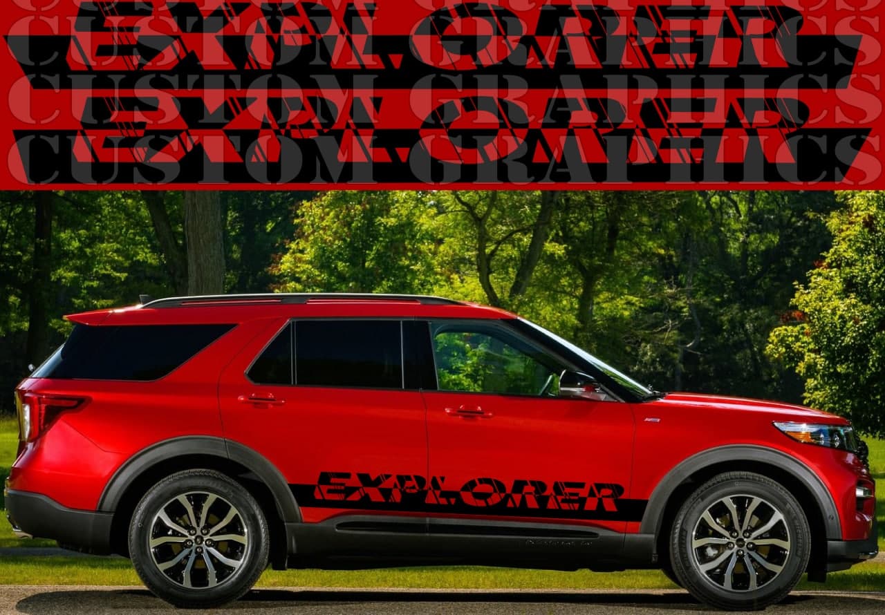 Stickers Compatible With Explorer Collection | Brothers Graphics Ford sticker ford explorer decal