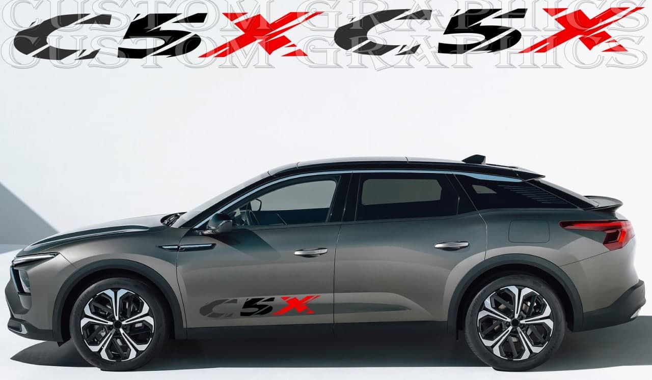 Citroen C5 X VINYL STICKER MAN GIFTS
