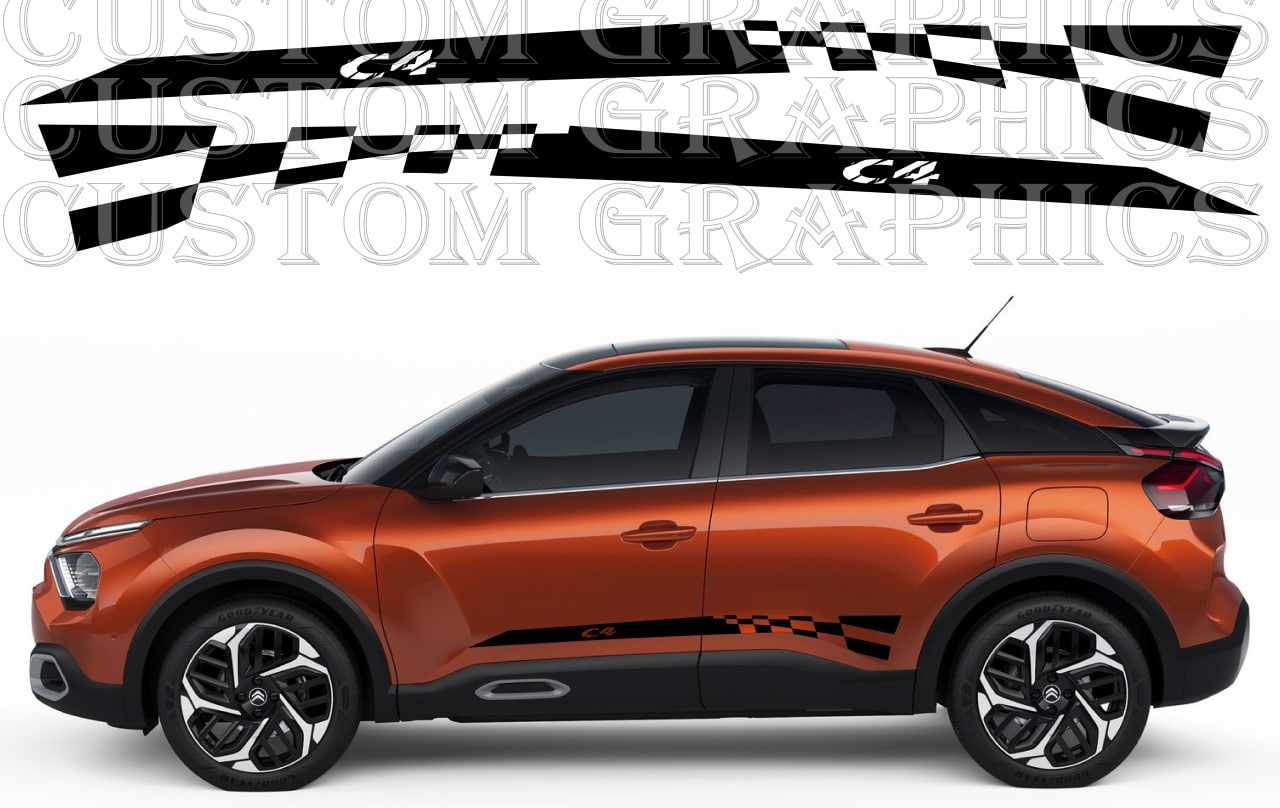 citroen c4, door, decal,  sticker,  vinyl,  stripes,  mirror,   fathers day gifts,  graduation gifts,  minimalist,  stickers anime car sticker,  boba sticker,  peeker sticker,  ghost sticker