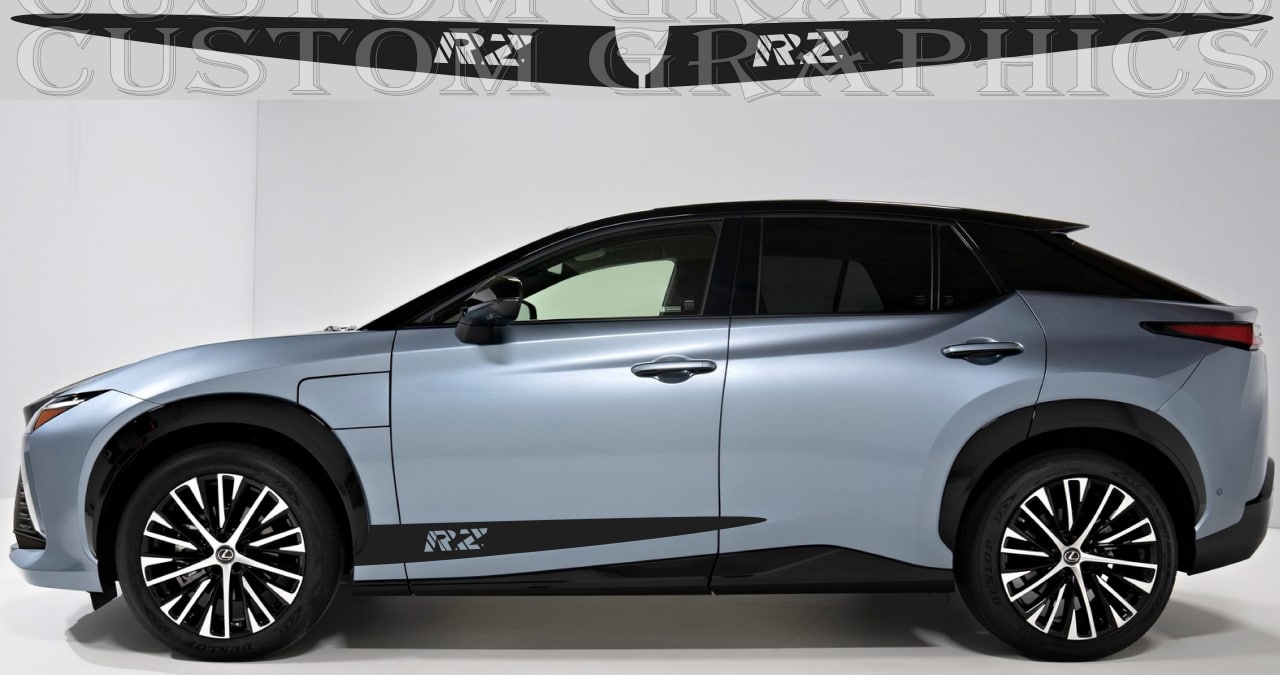 New Racing Stripes Stickers Compatible With Lexus RZ Brothers Graphics Collection waterproof stickers