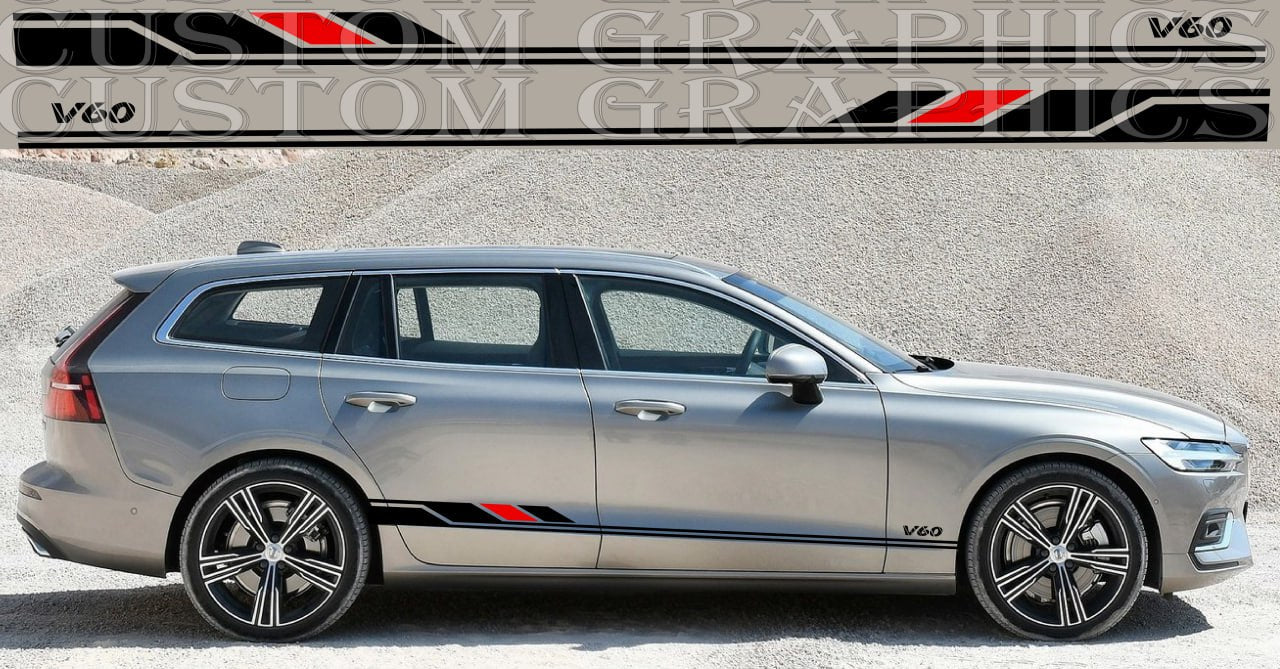  Stripes Collection Compatible With Volvo V60 New