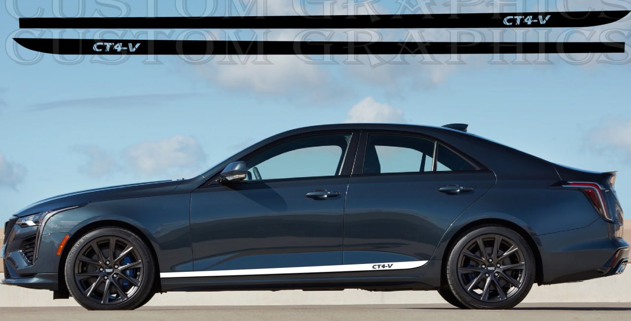 Cadillac-CT4-V-2020 body kit decal