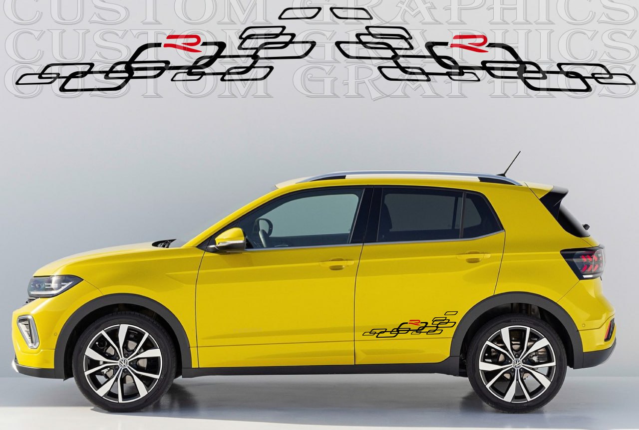 Premium Sticker Compatible With VW T-Cross Collection 