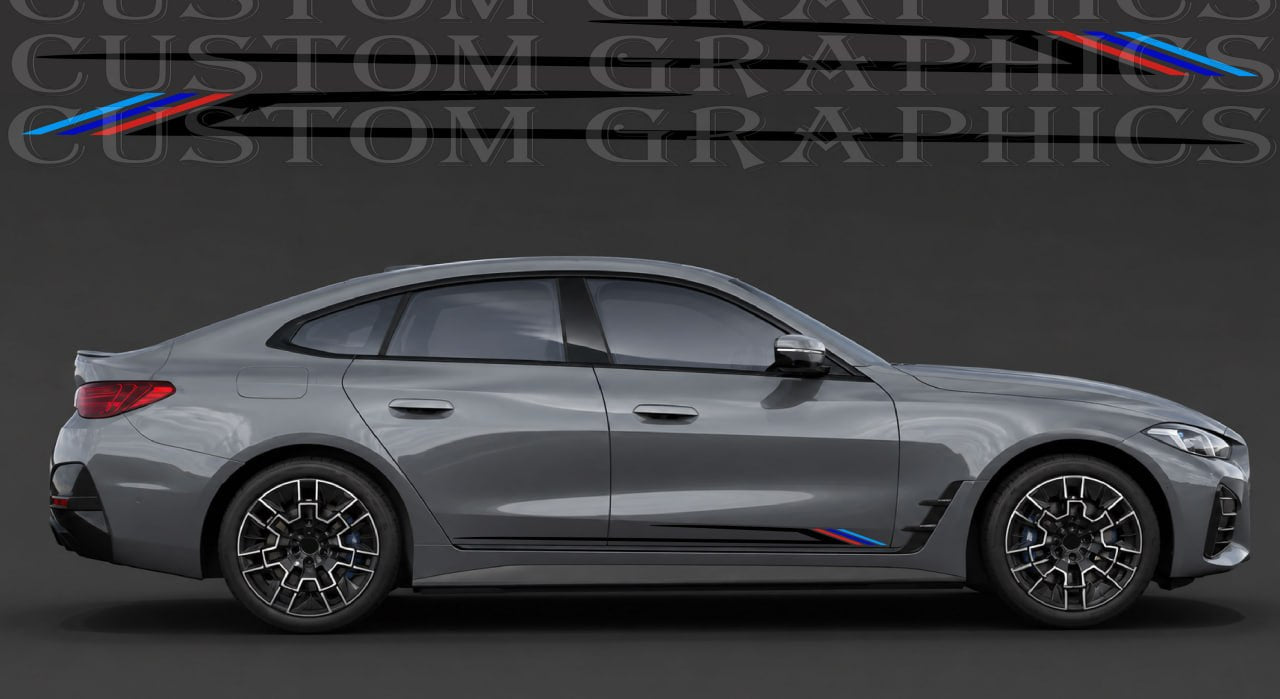 BMW i4 G26 2021–2025 vinyl graphics collection by Brothers Graphics