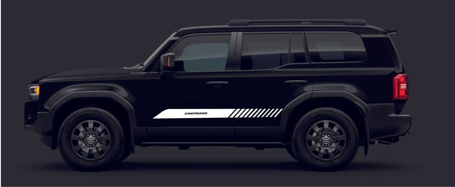 Premium Vinyl Sticker Compatible With Toyota Land Cruiser Best Design