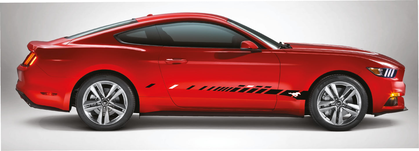 Sticker Compatible With Ford Mustang Finish Design Racing Line 2026 style