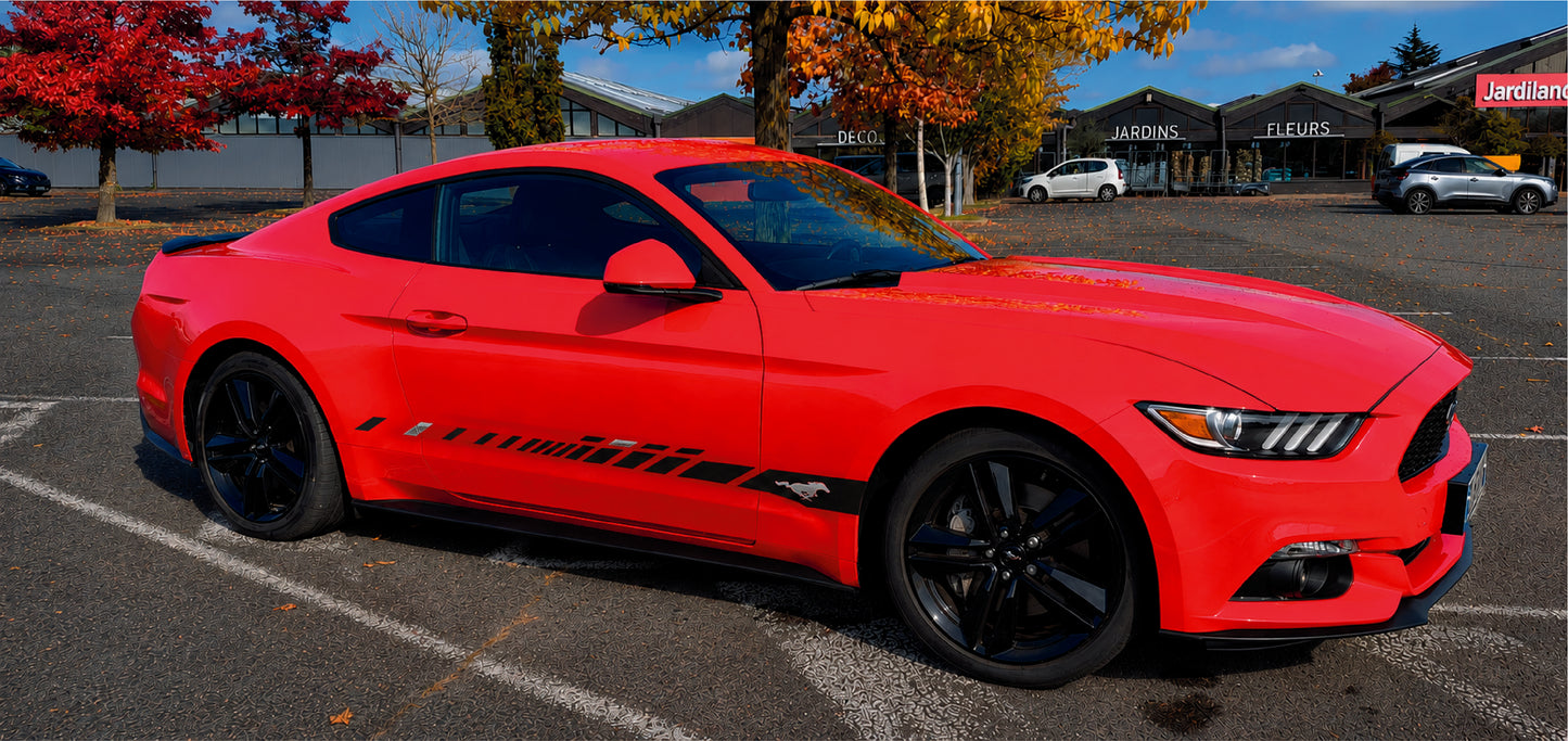 Sticker Compatible With Ford Mustang Finish Design Racing Line 2026 style