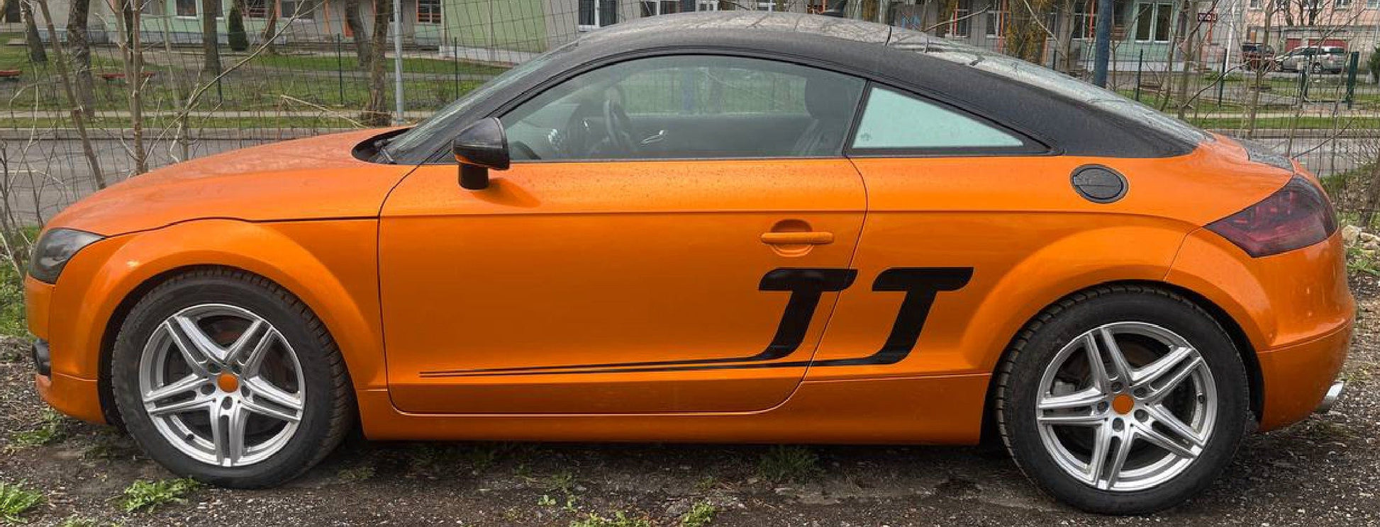 Premium Stickers Compatible with Audi TT all size design Name Design Body Kit