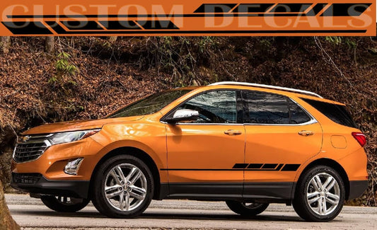 Side Stripe Vinyl Decal Kit Compatible with Chevrolet Equinox | Custom SUV Graphics