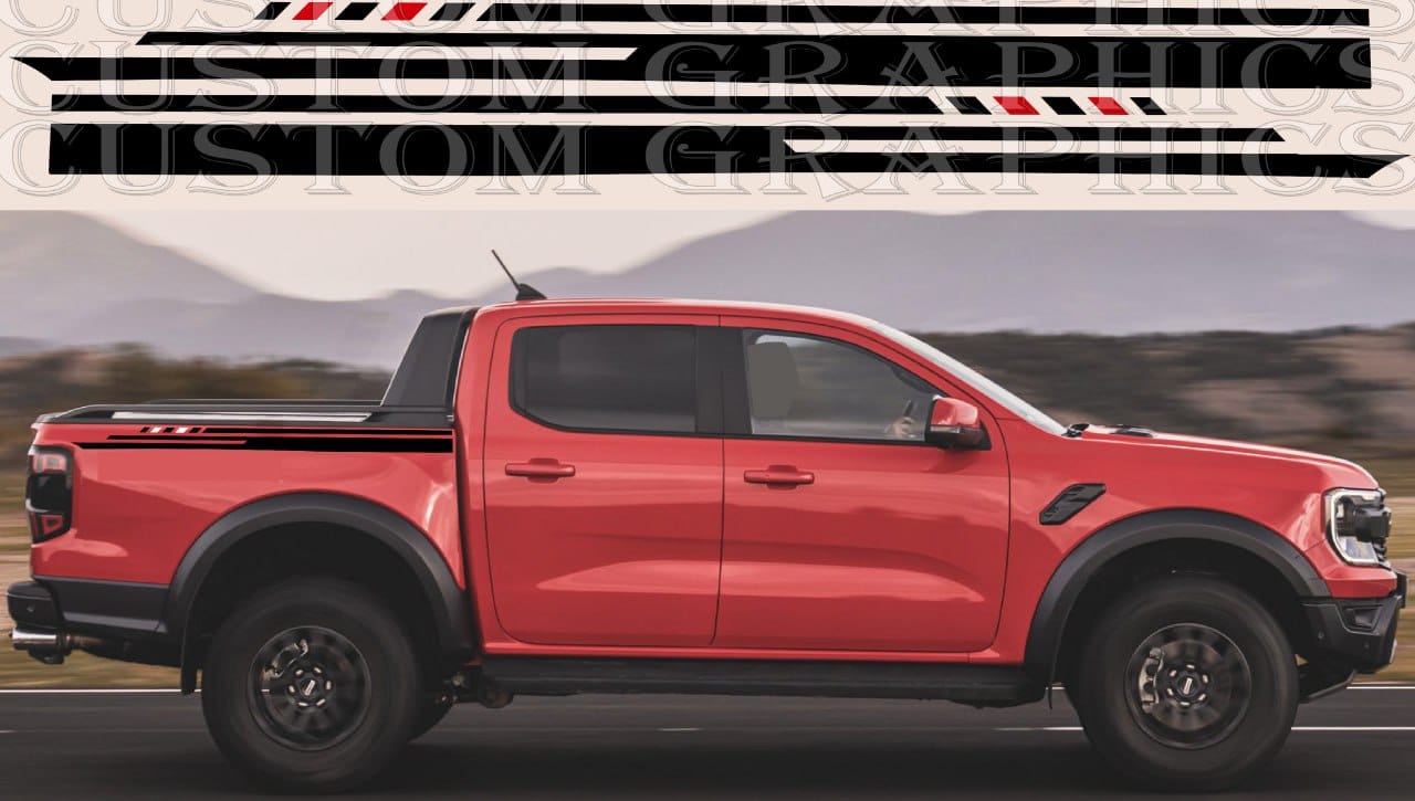 Premium Sticker New Design Compatible With Ford Ranger Raptor Cabin Design