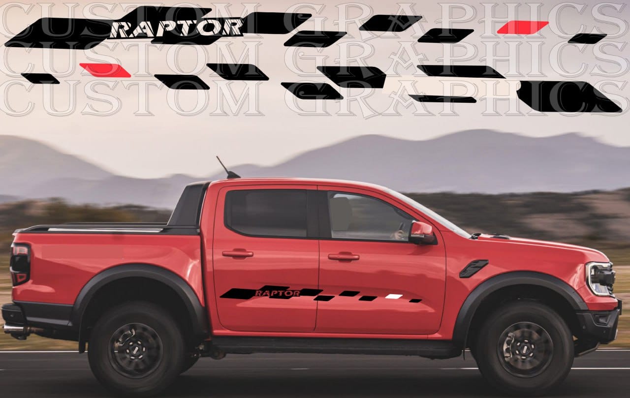 Premium Sticker Figure Design Compatible With Ford Ranger Raptor 2023