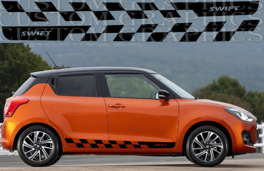 Premium Stickers Compatible with Suzuki Swift Tacso Design