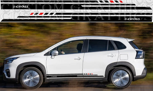 Premium Stickers Compatible With Suzuki S-Cross Best Style Design