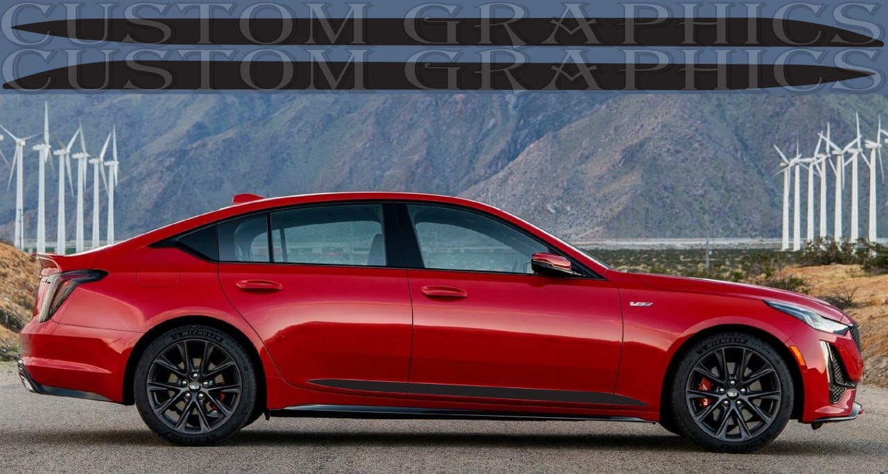 Sticker Compatible with Cadillac CT5 V 2020 Classic Design Body Kit