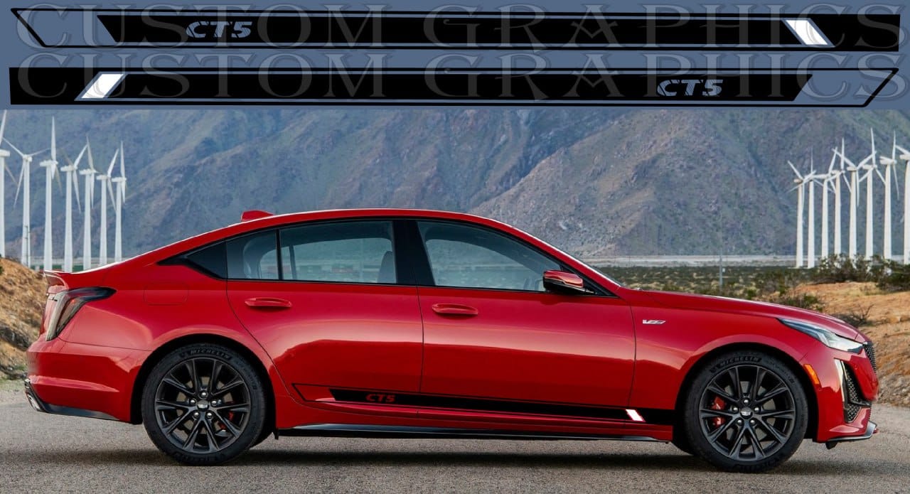 Sticker Compatible with Cadillac CT5 V New Design Body Kit