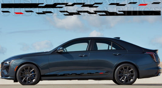 Sticker Compatible with Cadillac CT4 V 2020 Figure Line Design Body Kit