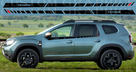 New Block Graphic Stickers Compatible with Dacia Duster