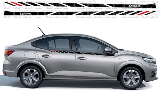 Tuning Line Design Stickers Compatible With Dacia Logan