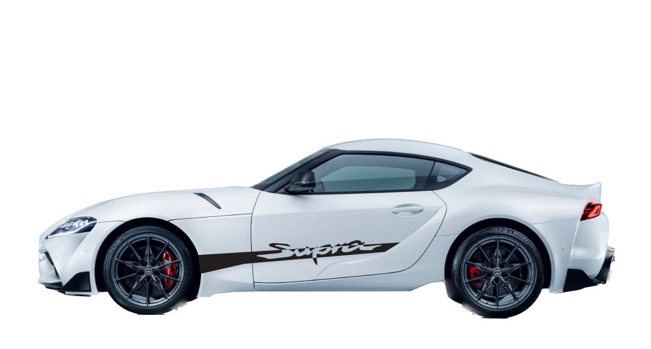 Premium Vinyl Sticker Compatible With Toyota Supra Best New Design