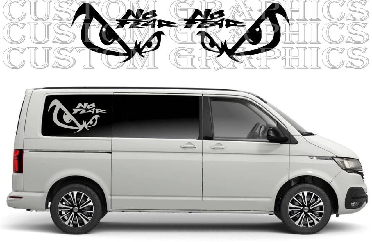 Premium Vinyl Sticker Compatible with VW Transporter Eyes Design