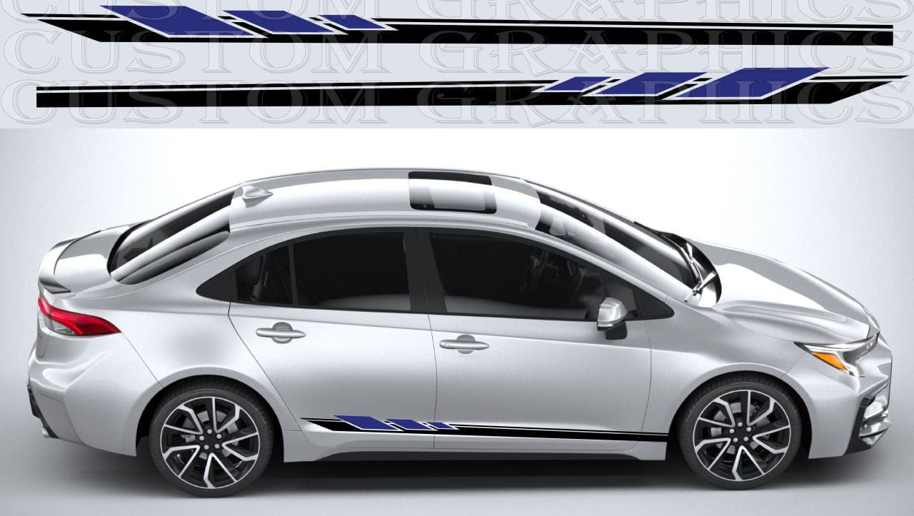 Premium Quality Stickers Compatible With Toyota Corolla Style Design