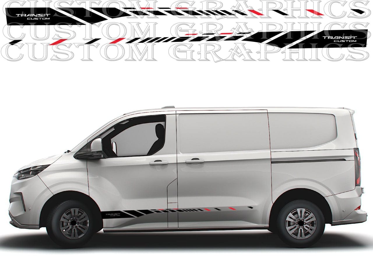 Custom graphics for Transit van side panels