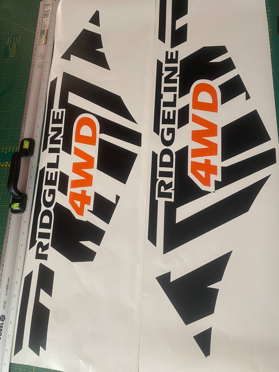Stickers Compatible With Honda Ridgeline Rear 4WD Design Vinyl Decal