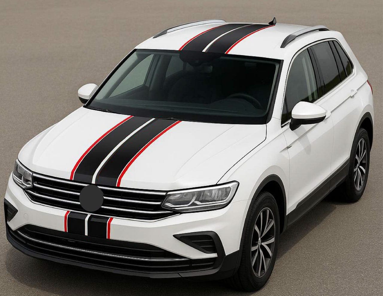 New Hood Roof Trunk  Stickers Compatible with VW Tiguan line Design