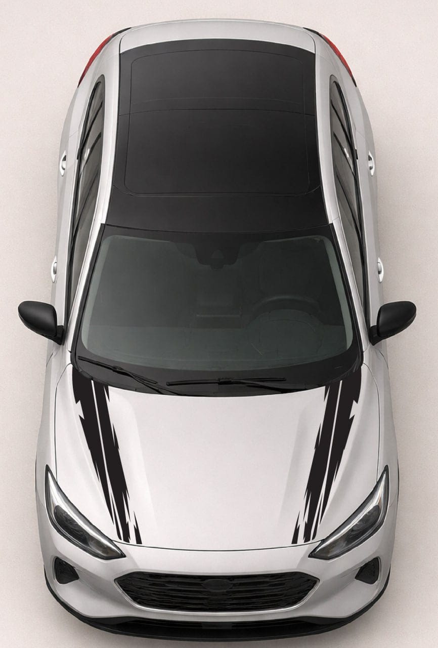 Best line Style Hood Vinyl Decals Compatible with Ford Focus