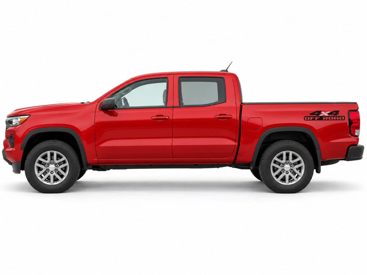 Universal 4x4 Off Road Decals for Pickup Trucks | 2-Color Bedside Stickers