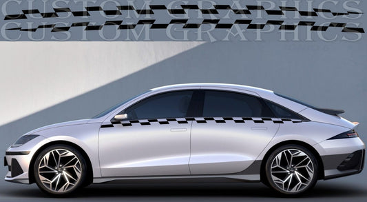 Premium Stripes Compatible with Hyundai Ioniq 6 Best Up Design Vinyl