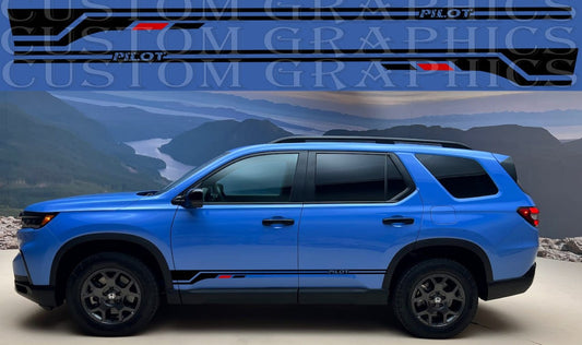 Stickers Compatible With Honda Pilot Unique Line Design Vinyl Decal