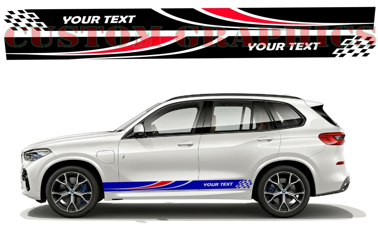 Vinyl Graphics 2 color Design universal sticker decal man graphic for Car Any Vehicle | UNIVERSAL STICKERS